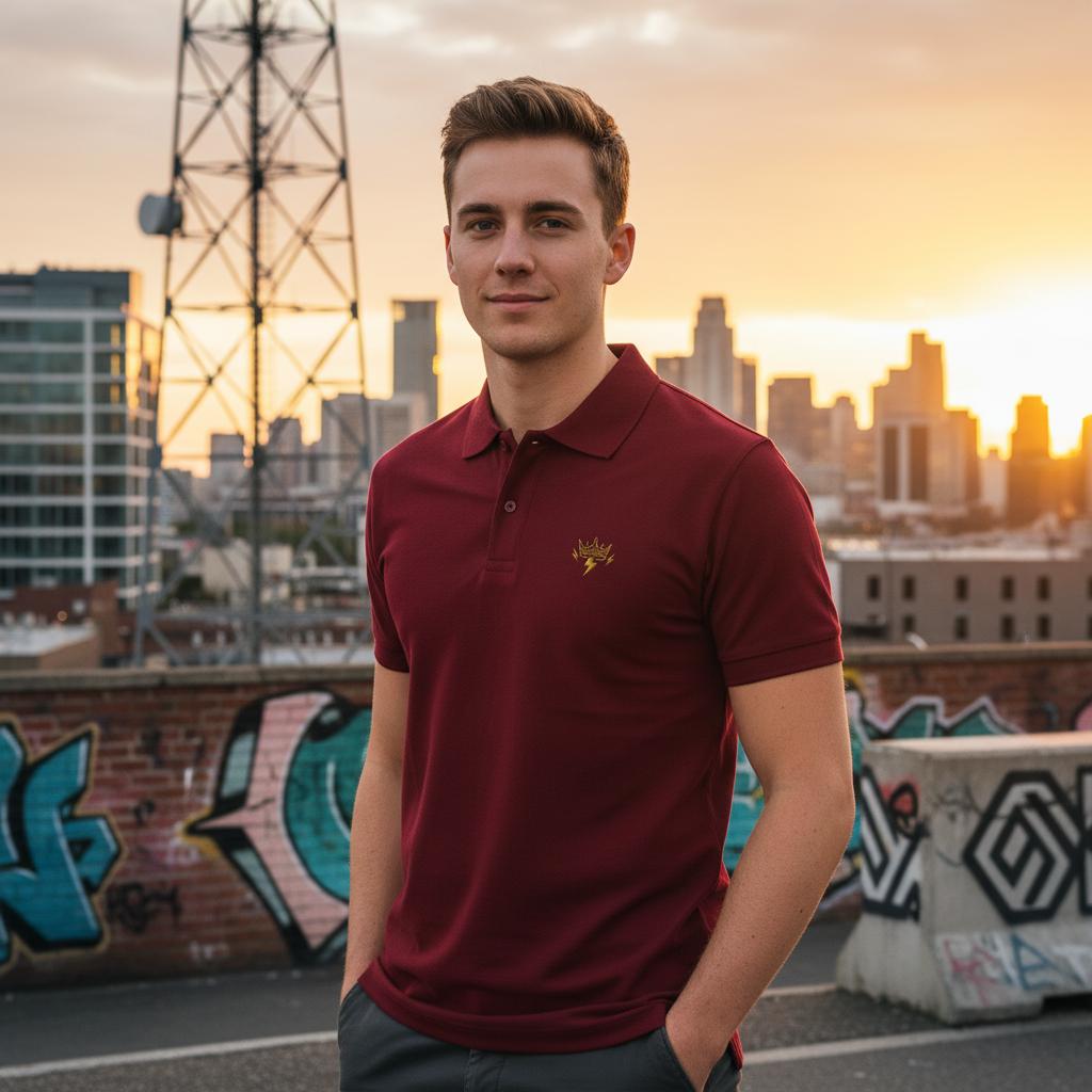 Men's Soft Cotton Polo Shirt | fitted cut |